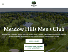 Tablet Screenshot of meadowhills.com